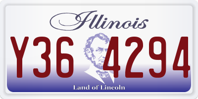 IL license plate Y364294