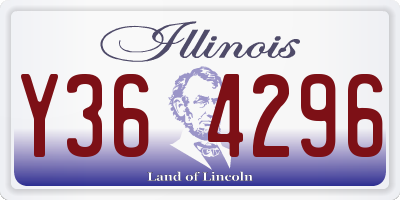 IL license plate Y364296