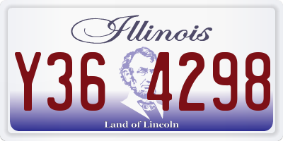 IL license plate Y364298
