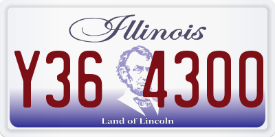 IL license plate Y364300