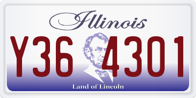 IL license plate Y364301