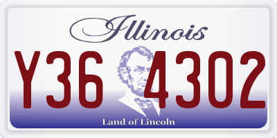 IL license plate Y364302