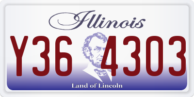 IL license plate Y364303