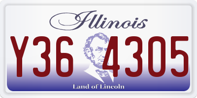 IL license plate Y364305