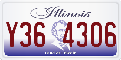 IL license plate Y364306