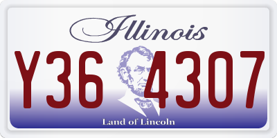 IL license plate Y364307