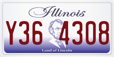 IL license plate Y364308