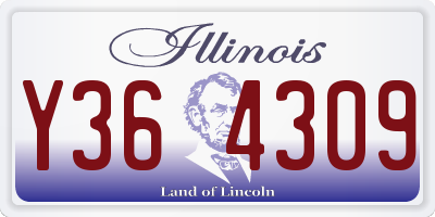 IL license plate Y364309