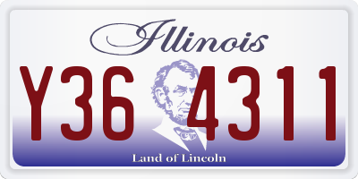 IL license plate Y364311