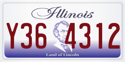 IL license plate Y364312