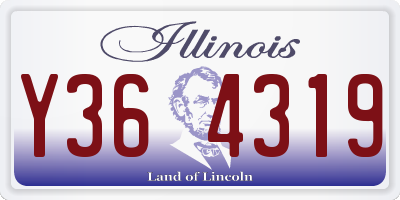 IL license plate Y364319