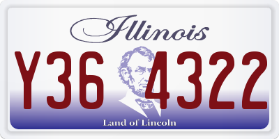 IL license plate Y364322
