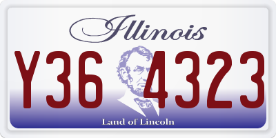 IL license plate Y364323