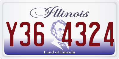 IL license plate Y364324