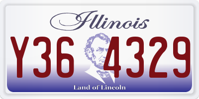 IL license plate Y364329