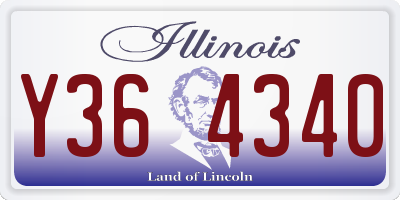 IL license plate Y364340