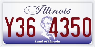IL license plate Y364350