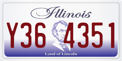 IL license plate Y364351