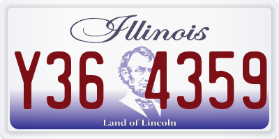 IL license plate Y364359