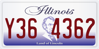 IL license plate Y364362
