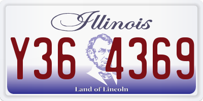 IL license plate Y364369