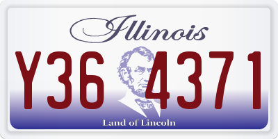 IL license plate Y364371