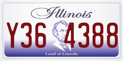 IL license plate Y364388