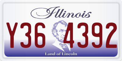 IL license plate Y364392
