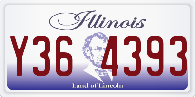 IL license plate Y364393