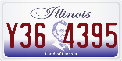 IL license plate Y364395