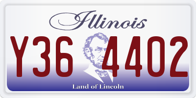IL license plate Y364402