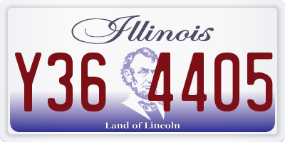 IL license plate Y364405