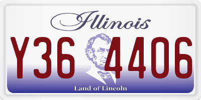 IL license plate Y364406