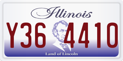 IL license plate Y364410