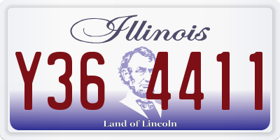 IL license plate Y364411