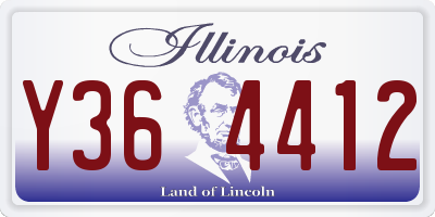 IL license plate Y364412