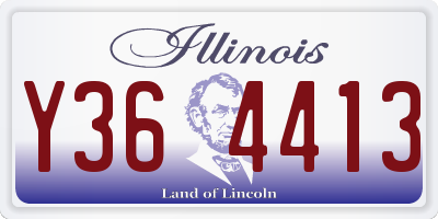 IL license plate Y364413