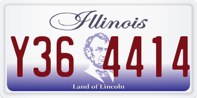 IL license plate Y364414