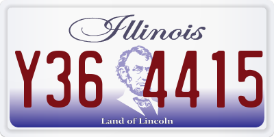 IL license plate Y364415