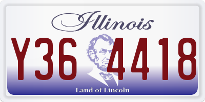 IL license plate Y364418