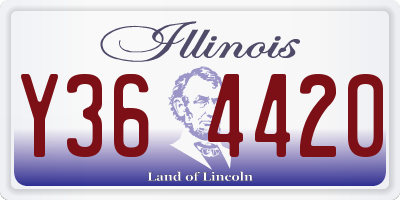 IL license plate Y364420