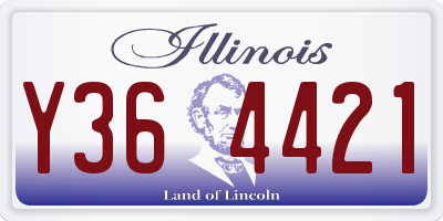 IL license plate Y364421