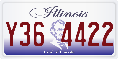 IL license plate Y364422