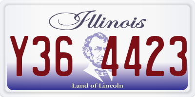 IL license plate Y364423