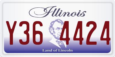 IL license plate Y364424