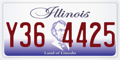 IL license plate Y364425
