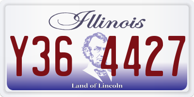 IL license plate Y364427