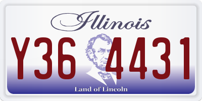 IL license plate Y364431
