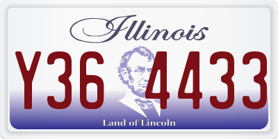 IL license plate Y364433
