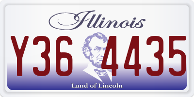 IL license plate Y364435